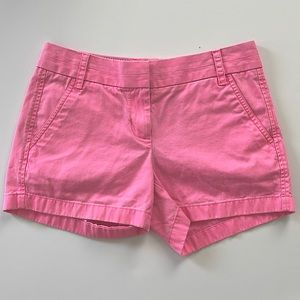 JCREW -  Bright Pink Chino Shorts - size 2